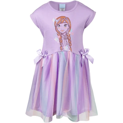 Frozen Disney Princess Anna Girls Dress Purple Toddler| Child