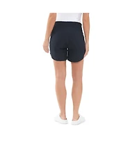 Ripe Maternity Indi Shirred Linen Short Navy