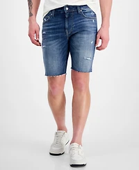 Guess Logan Distressed 9" Denim Shorts