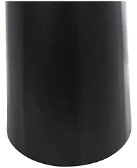 Rosemary Lane 26" x 26" x 29" Marble Geometric Black Wooden Base Accent Table