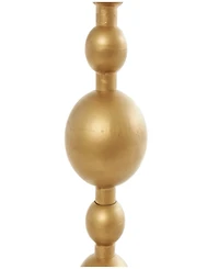 Rosemary Lane 16" x 16" x 23" Marble Geometric Gold-Tone Metal Bubble Stand Accent Table