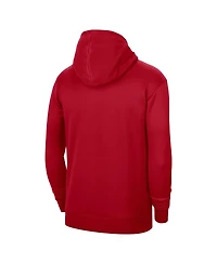 Men's and Women's Nike Red Atlanta Hawks 2023/24 Performance Spotlight On-Court Practice Pullover Hoodie