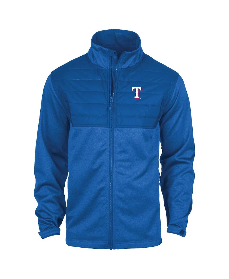 Men's Dunbrooke Heather Royal Texas Rangers Explorer Full-Zip Jacket