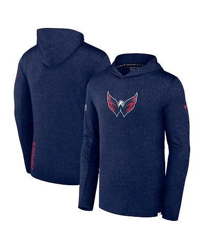 Men's Fanatics Navy Washington Capitals Authentic Pro Lightweight Pullover Hoodie