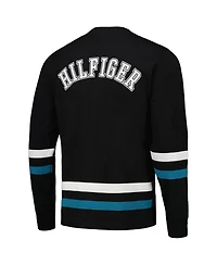 Men's Tommy Hilfiger Black, Teal Jacksonville Jaguars Nolan Long Sleeve T-shirt