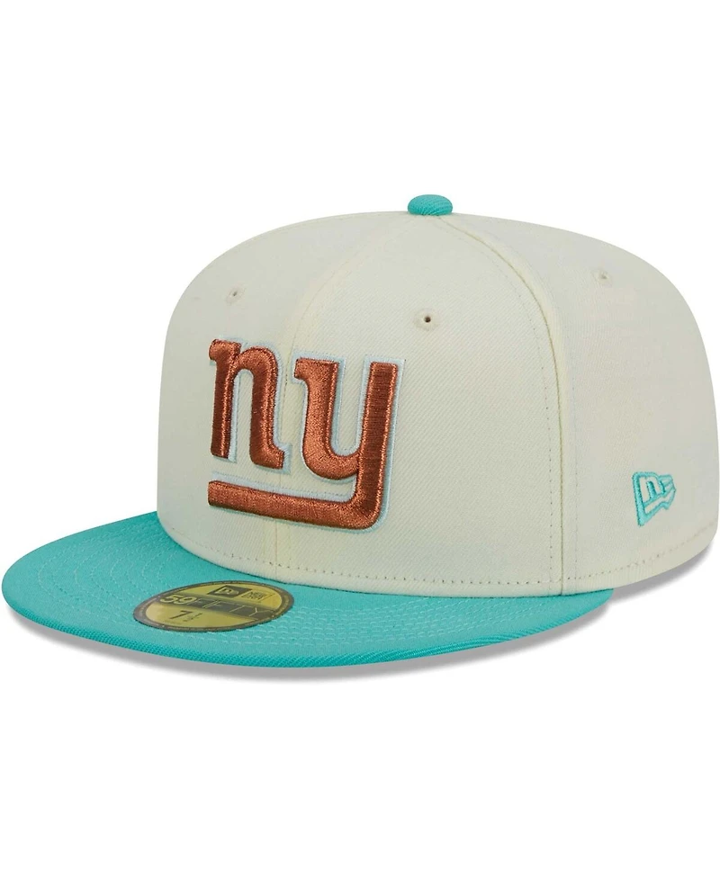 Men's New Era Cream, Mint York Giants City Icon 59FIFTY Fitted Hat