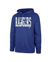 Men's '47 Brand Royal Texas Rangers Dime Headline Pullover Hoodie