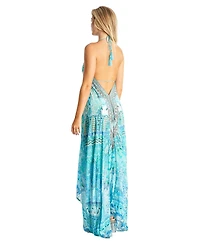 La Moda Clothing Women's Maxi halter neck dress