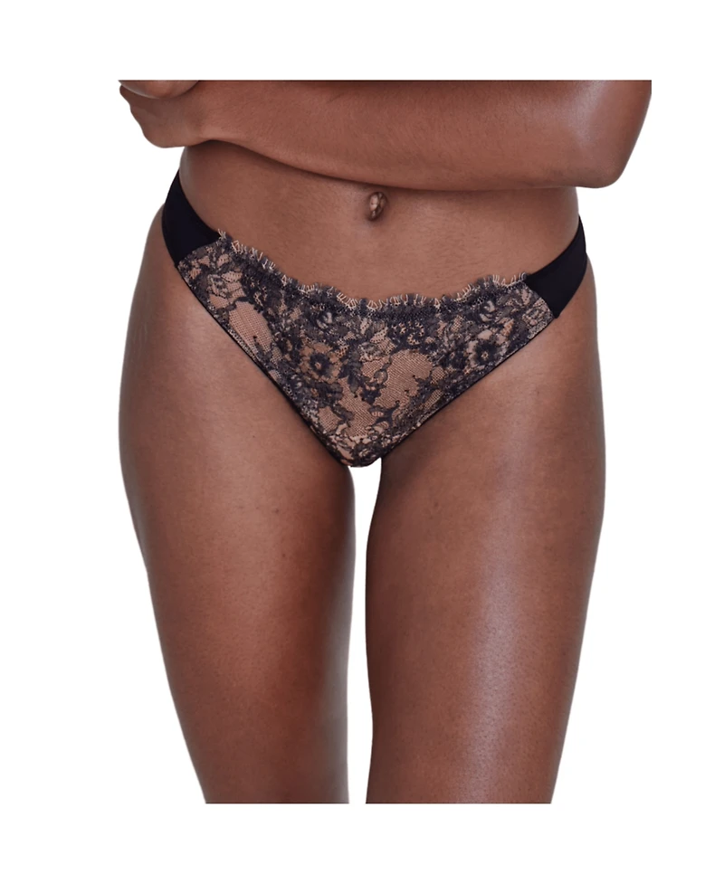 Skarlett Blue Women's Entice Front Lace Thong 3 Pack