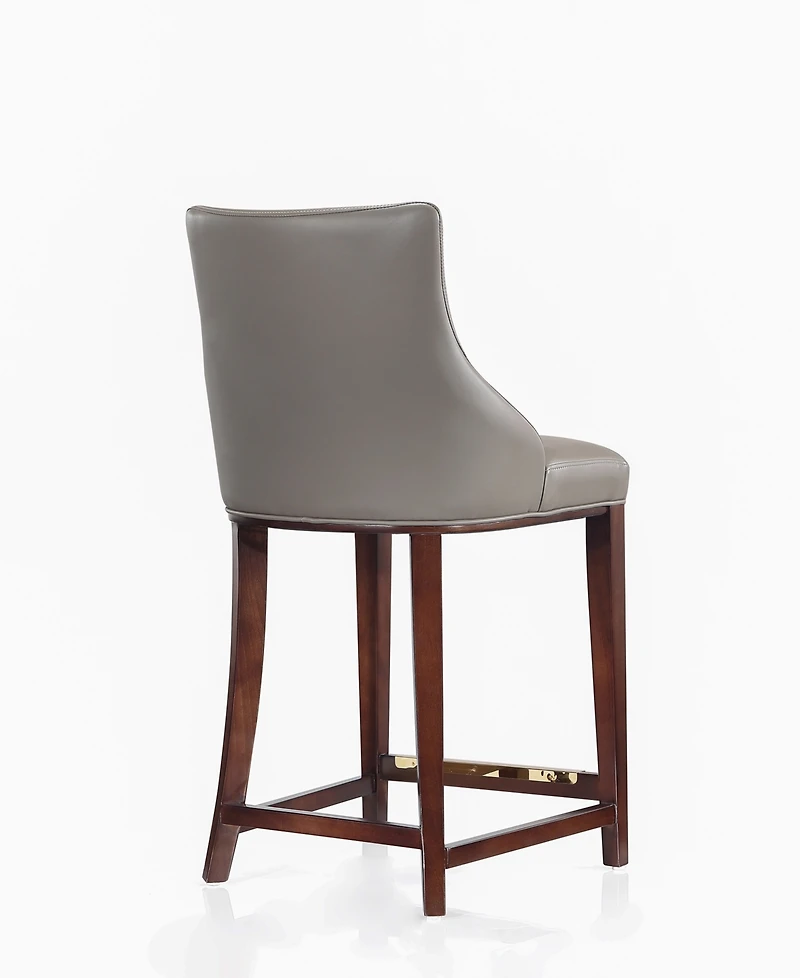 Manhattan Comfort Shubert Leatherette Upholstered Counter Stool