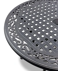 Wythburn Mix and Match 32" Round Cast Aluminum Outdoor Bistro Table, Created for Macy's
