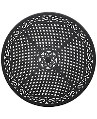 Wythburn Mix and Match 48" Round Cast Aluminum Outdoor Dining Table, Created for Macy's