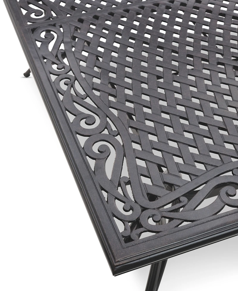 Wythburn Mix and Match 64" Square Cast Aluminum Outdoor Dining Table, Created for Macy's