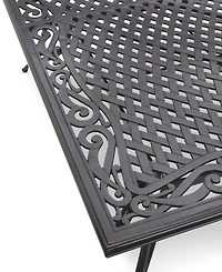 Wythburn Mix and Match 64" Square Cast Aluminum Outdoor Dining Table, Created for Macy's