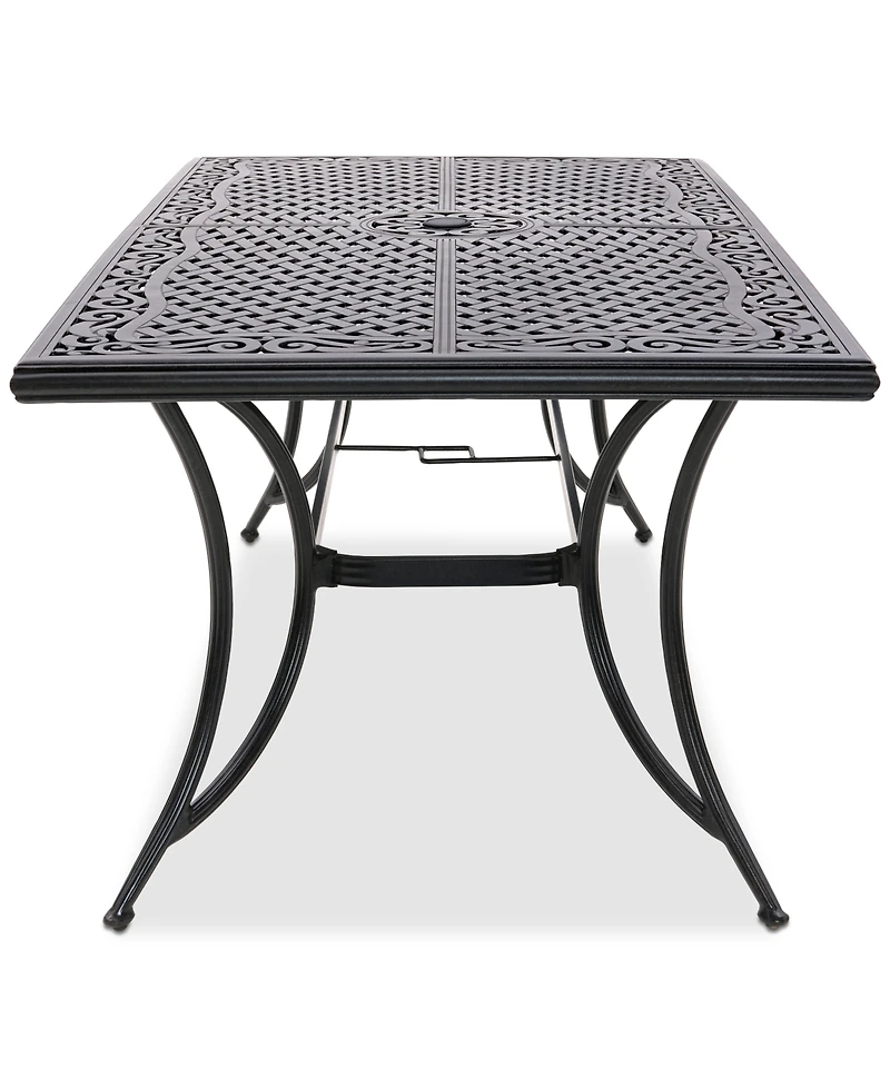 Wythburn Mix and Match 72"x 38" Cast Aluminum Outdoor Dining Table, Created for Macy's