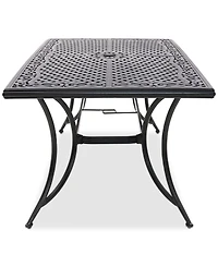 Wythburn Mix and Match 72"x 38" Cast Aluminum Outdoor Dining Table, Created for Macy's