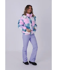 Women's Patchwork Chic Puffer Jacket