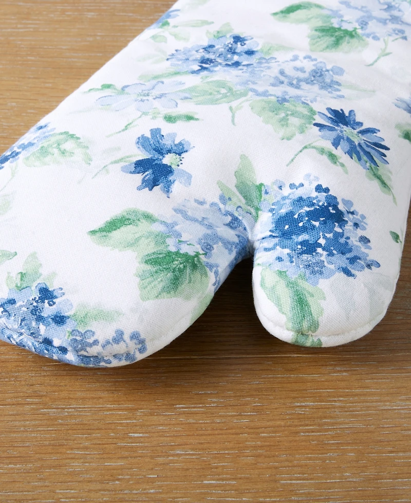 Martha Stewart Amber Floral Oven Mitt Pot Holder Oven Mitt 7" x 13", Pot Holder 7" x 10" 2 Pk