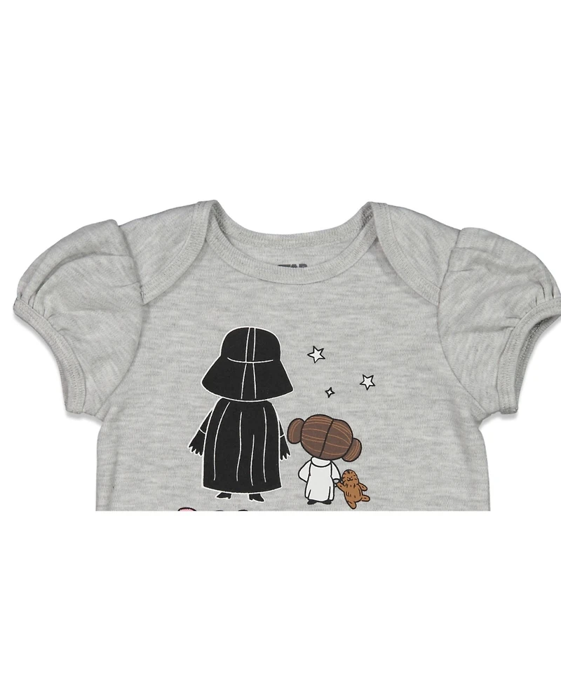 Star Wars Baby Girls Darth Vader Short Sleeve Bodysuit