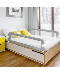 Slickblue Extra Long Foldable Bed Guard Rail for Children, Easy to Install and Store