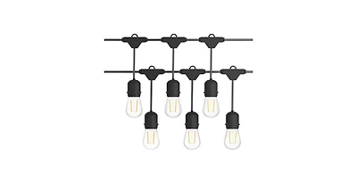 2 Pieces 48 Ft Led Outdoor Waterproof Commercial String Lights Bulbs