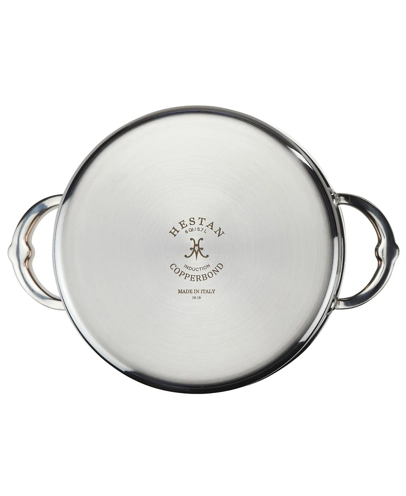 Hestan CopperBond Copper Induction 6-Quart Covered Stock Pot