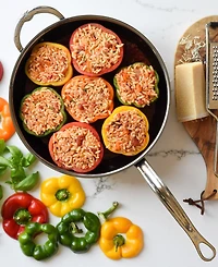 Hestan NanoBond Titanium Stainless Steel 5-Quart Covered Essential Pan with Helper Handle