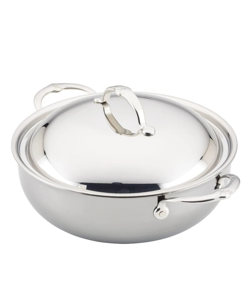 Hestan NanoBond Titanium Stainless Steel 5-Quart Dutch Oven with Dome Lid