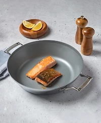 Saveur Selects Tri-ply Stainless Steel 12" Non-stick Everyday Pan with Lid