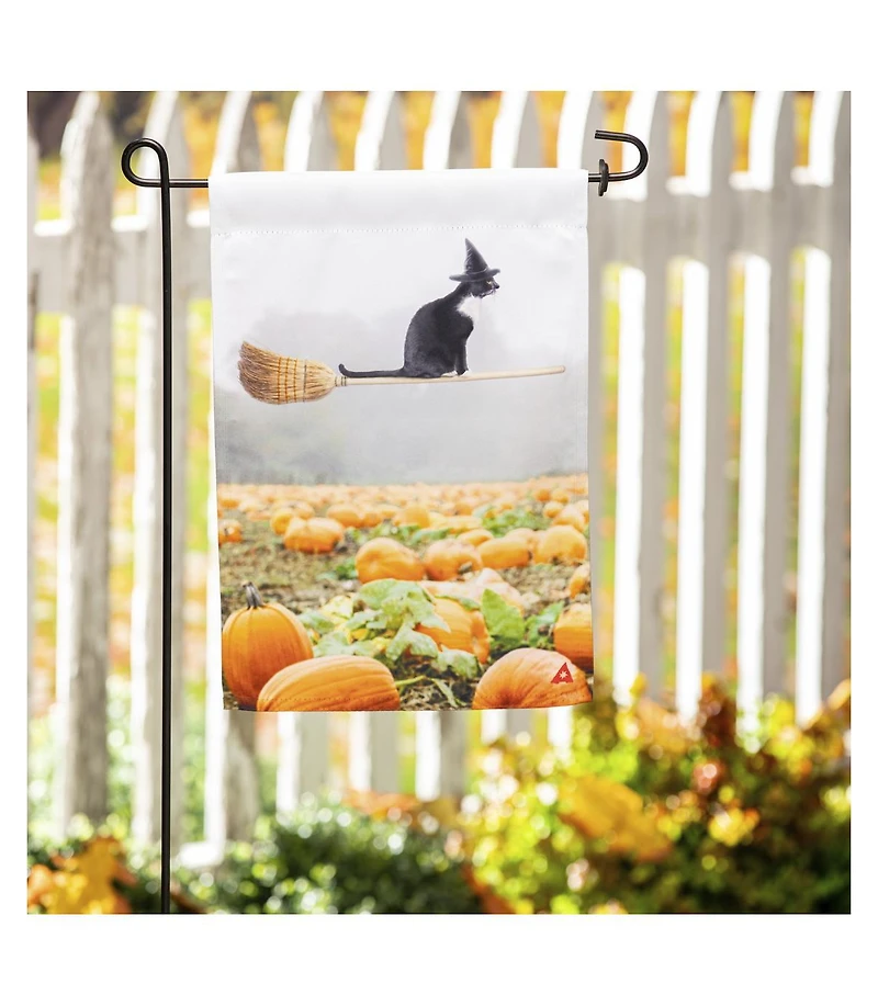 Flying Cat Garden Suede Flag