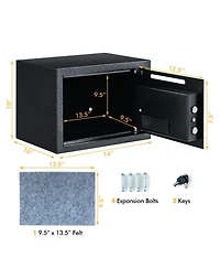 14 Inch Digital Depository Drop Cash Safe Box
