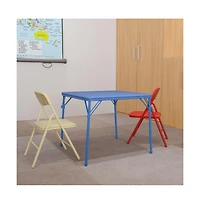 Kids 3 Piece Folding Table And Chair Set - Activity