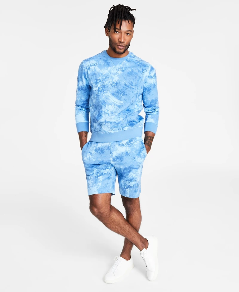 A|X Armani Exchange Men's Dip Dyed Fleece Sweatshirt, Created for Macy's