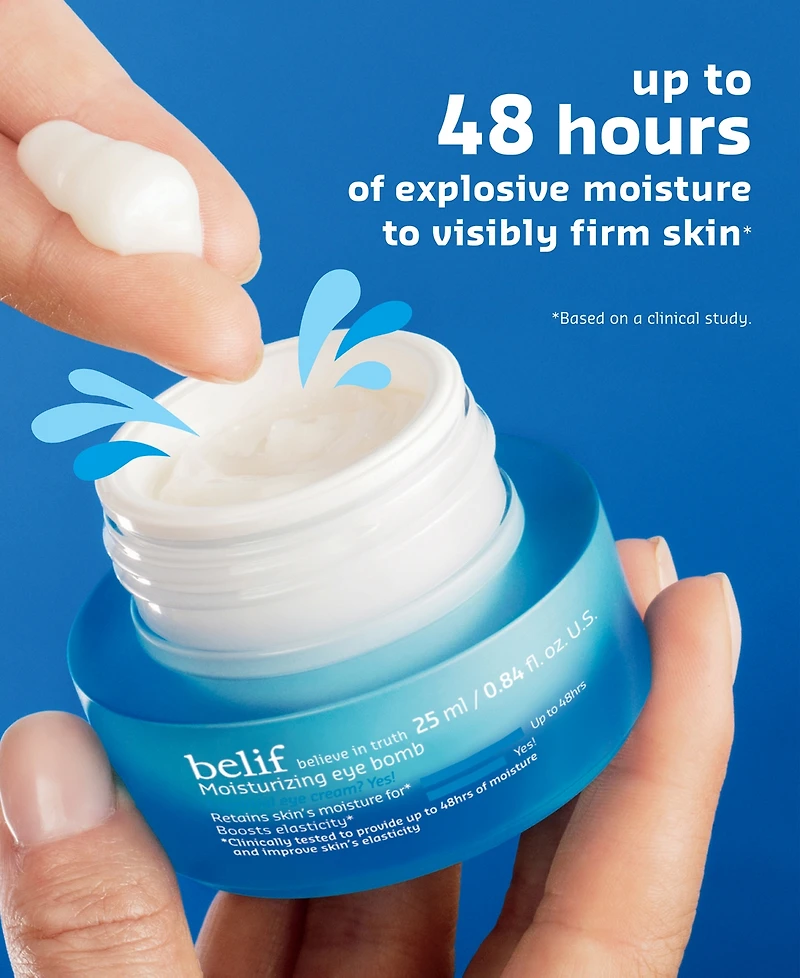 Belif Moisturizing Eye Bomb With Peptide, Ceramide & Squalane, 0.84 oz.