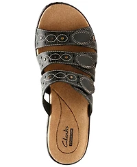 Clarks Leisa Cacti Q Triple Strap Slide Sandals