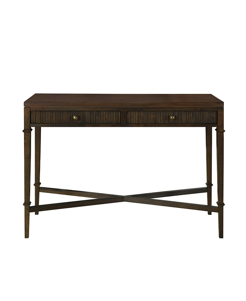Martha Stewart Kenna 47.5" Fluted 2-Drawer Wood Storage Console Table