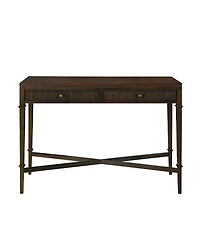 Martha Stewart Kenna 47.5" Fluted 2-Drawer Wood Storage Console Table