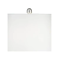 360 Lighting Led Modern Coastal Accent Table Lamps 24 1/2" High Set of 2 Scalloped White Ceramic Drum Shade for Bedroom Living Room Bedside Night