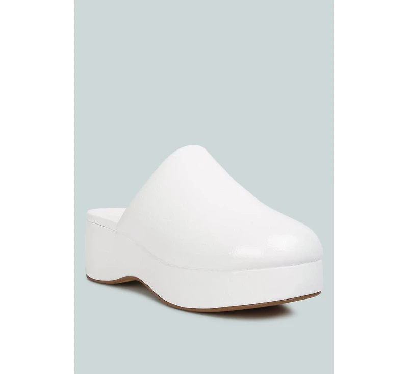 Olori Solid Platform Slip On Mules