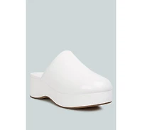 Olori Solid Platform Slip On Mules