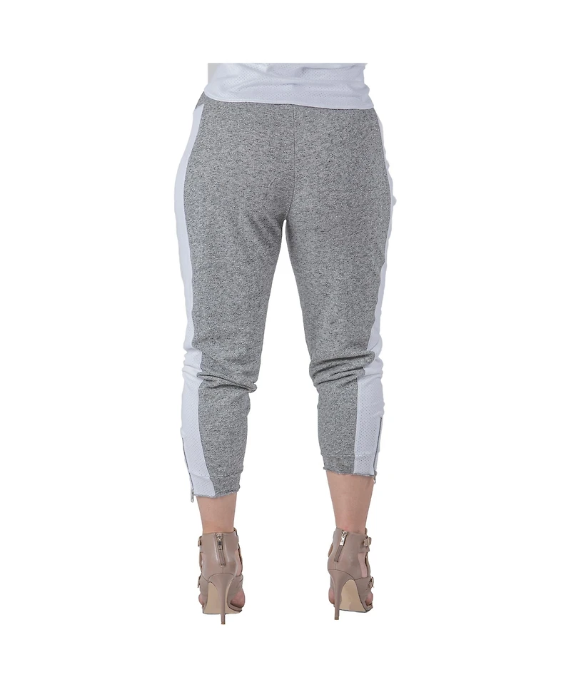 Women's Plus French Terry Contrast Side Panel Jogger Pants
