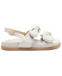 Arezzo Women's Melody Bow Footbed Sandals