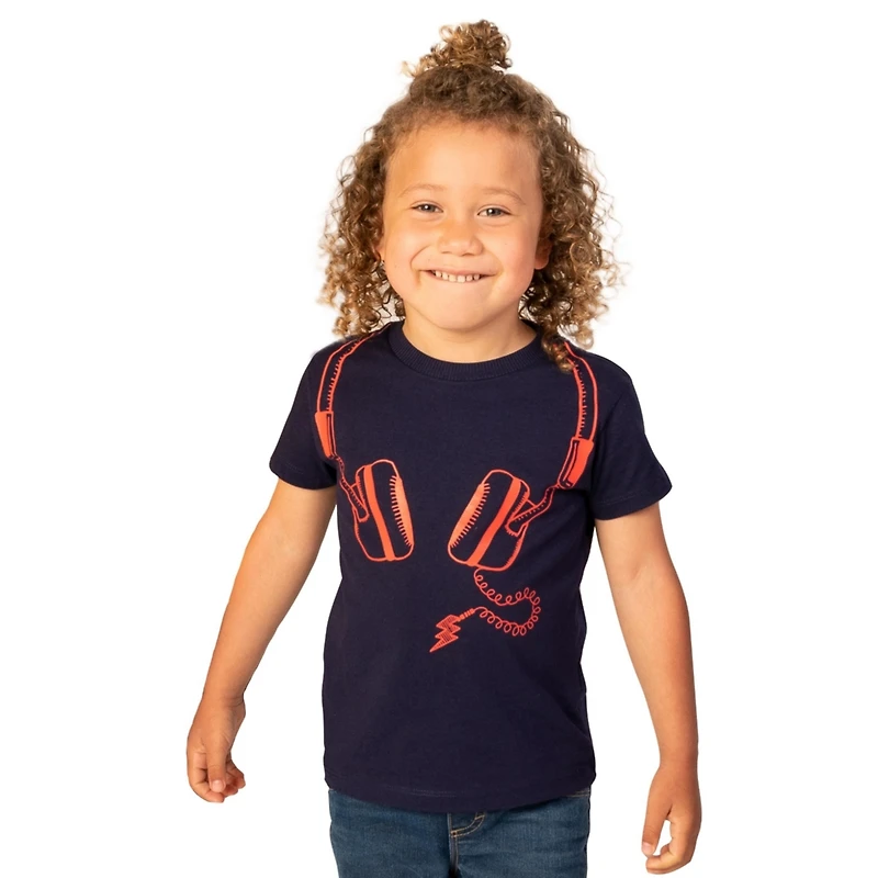 Mightly Toddler Fair Trade Organic Cotton Graphic Short Sleeve T-Shirt 2-pack