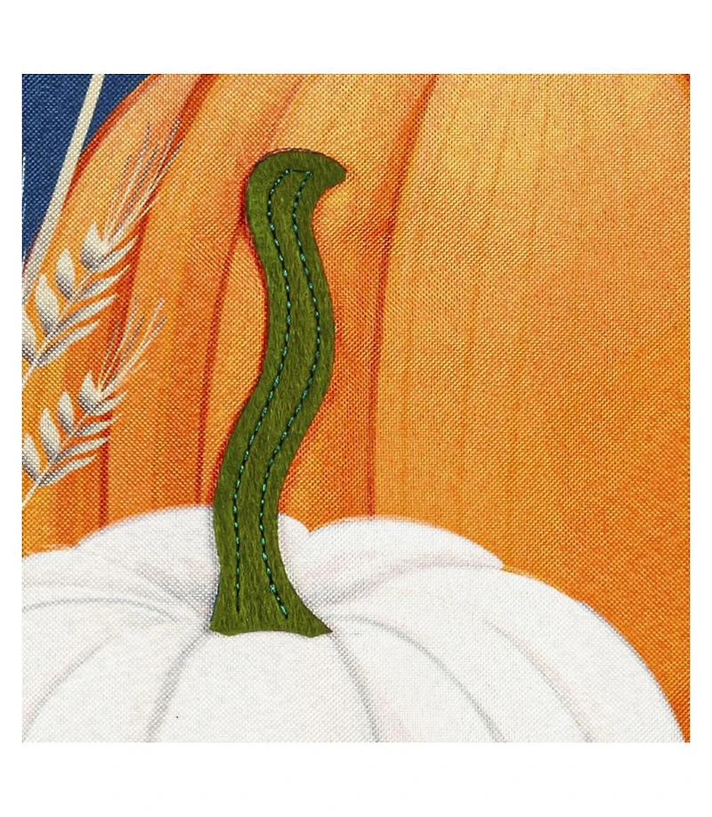 Plaid Pumpkins Garden Linen Flag