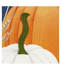 Plaid Pumpkins Garden Linen Flag