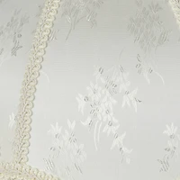 Springcrest Set of 2 Scallop Dome Lamp Shades Cream Large 6" Top x 17" Bottom x 11" High Spider Replacement Harp and Finial Fitting