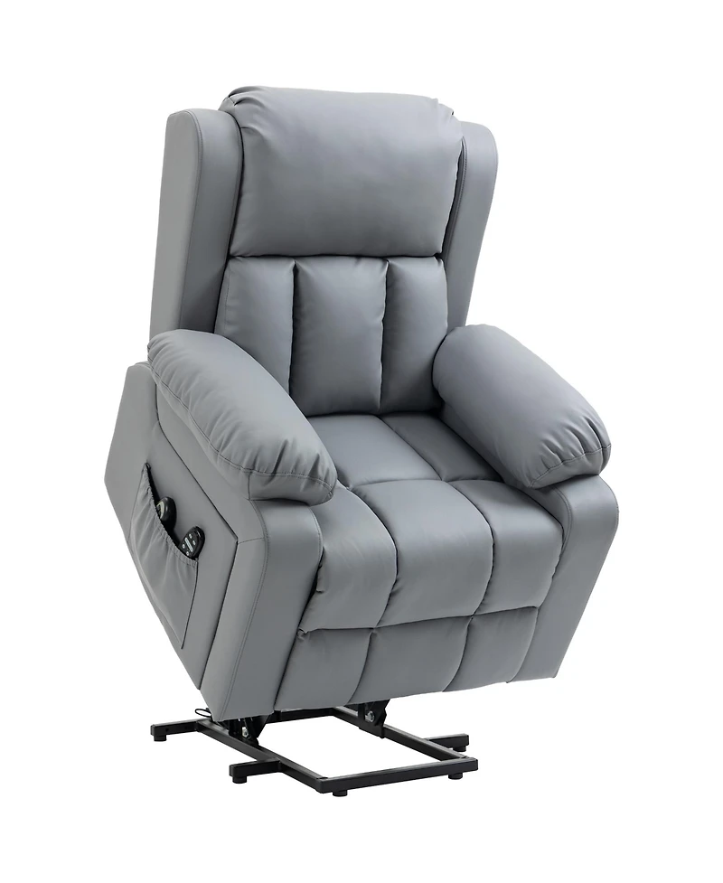 Homcom Power Lift Chair with Vibration Massage and Remote Control,