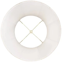Springcrest Creme Mushroom Pleat Large Lamp Shade 12" Top x 18" Bottom x 18" Slant x 17.75" High (Spider) Replacement with Harp an