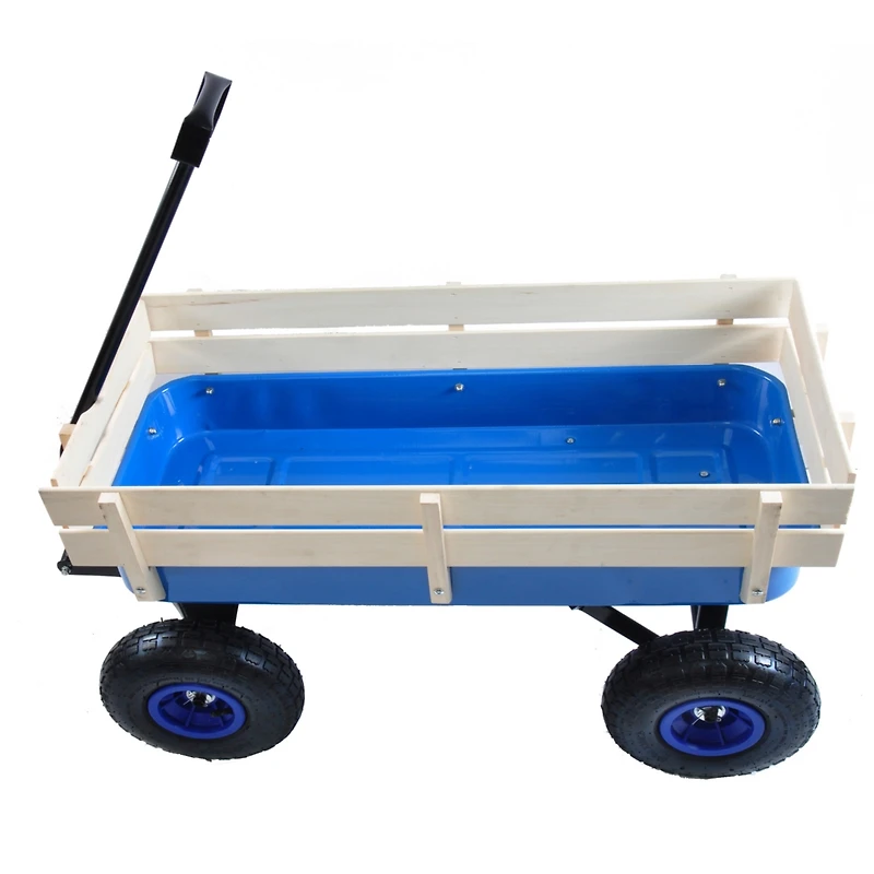 Streamdale All-Terrain Wood-Railing Pull Wagon