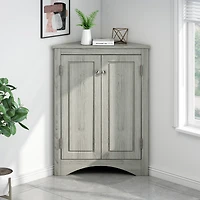 Streamdale Furniture Triangle Bathroom Storage Cabinet with Adjustable Shelves